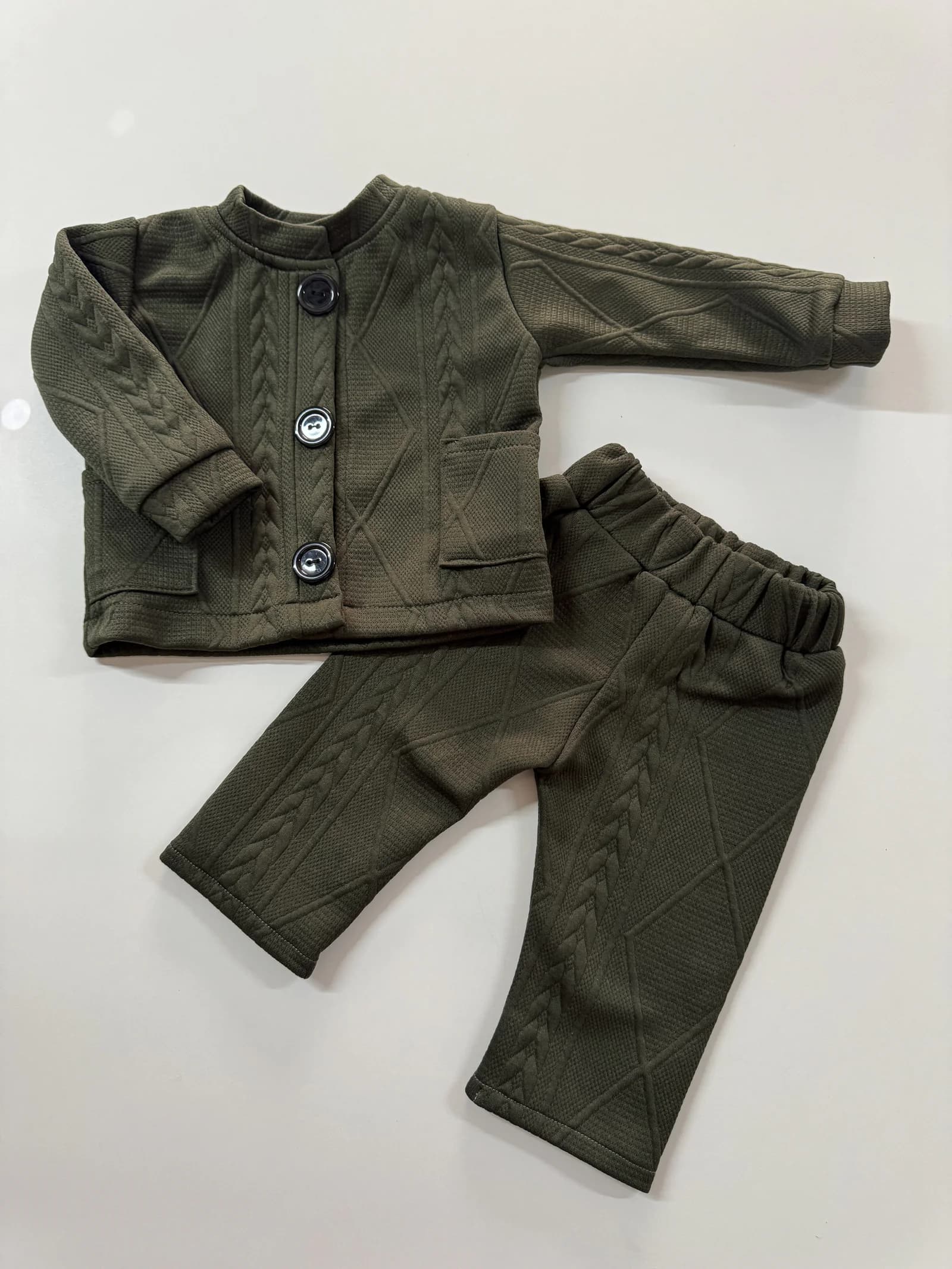 Cardigan and Knit Bottom